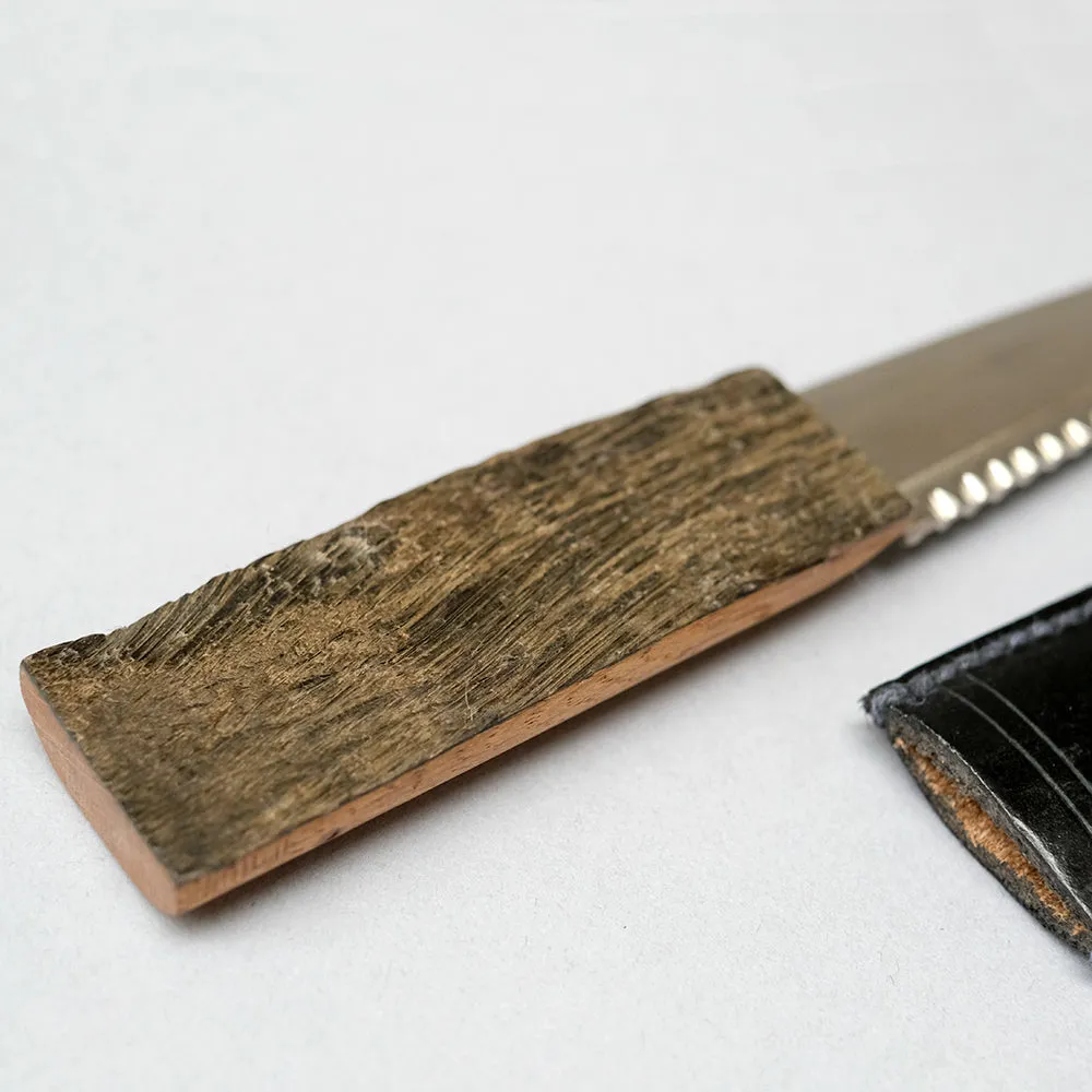 Hand made Sgian Dubh with Oak Whiskey Cask Handle