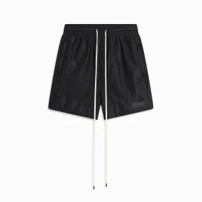 icon mesh gym short / black   black