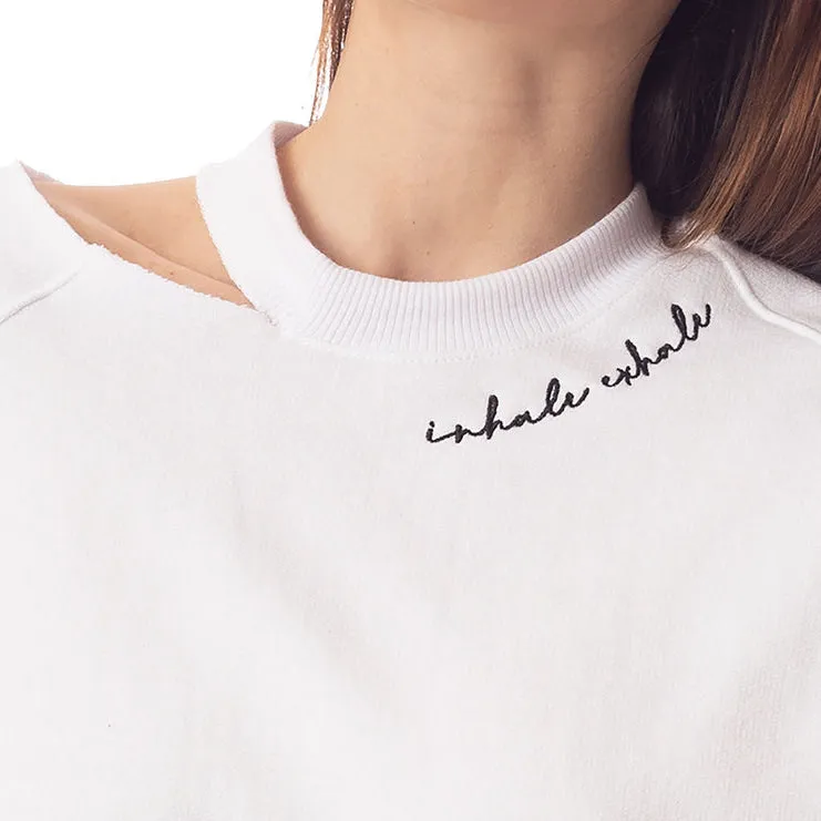 Inhale Exhale Cloud Cutout Sweatshirt