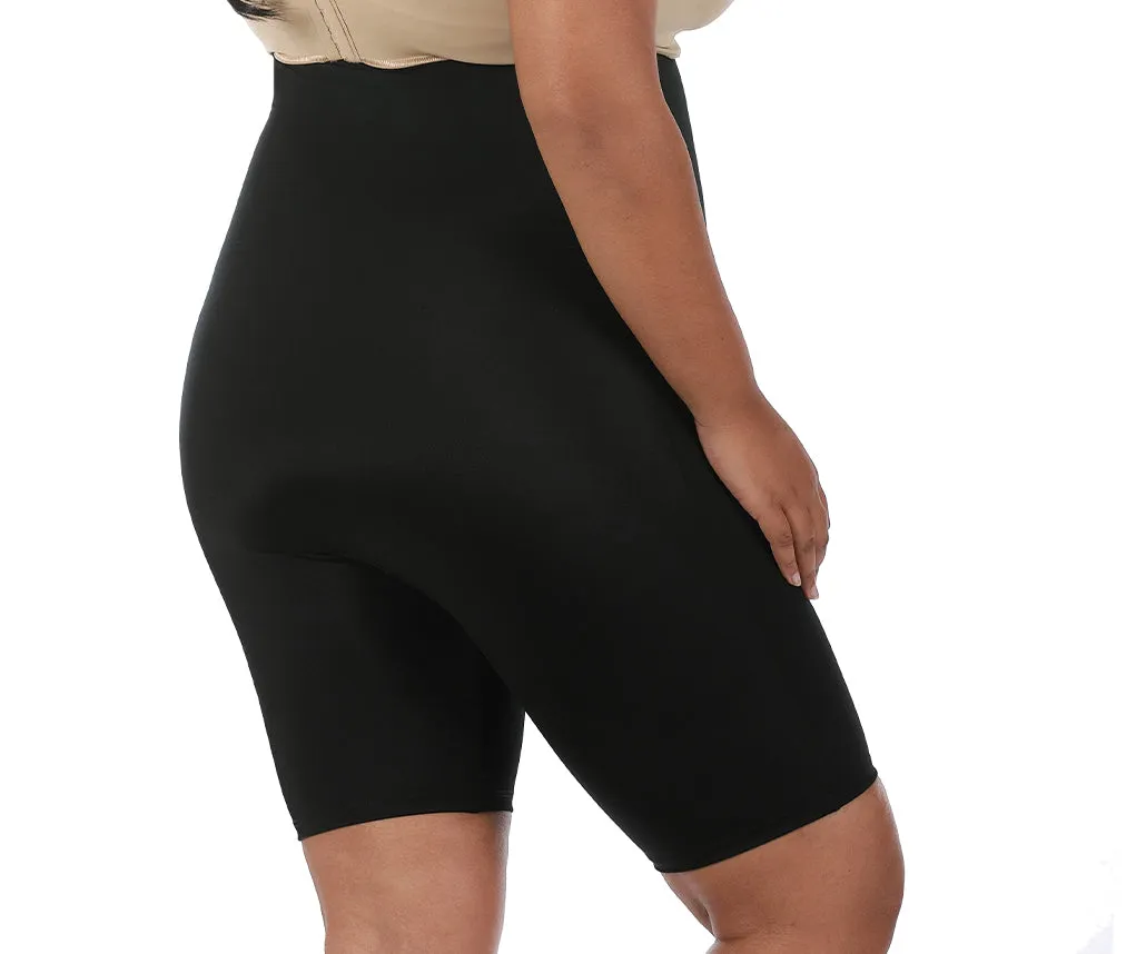 InstantFigure Hi-Waist Shorts Open Gusset Plus Size Shapewear WSH4211C