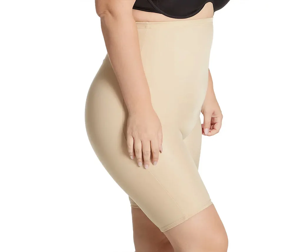 InstantFigure Hi-Waist Shorts Open Gusset Plus Size Shapewear WSH4211C