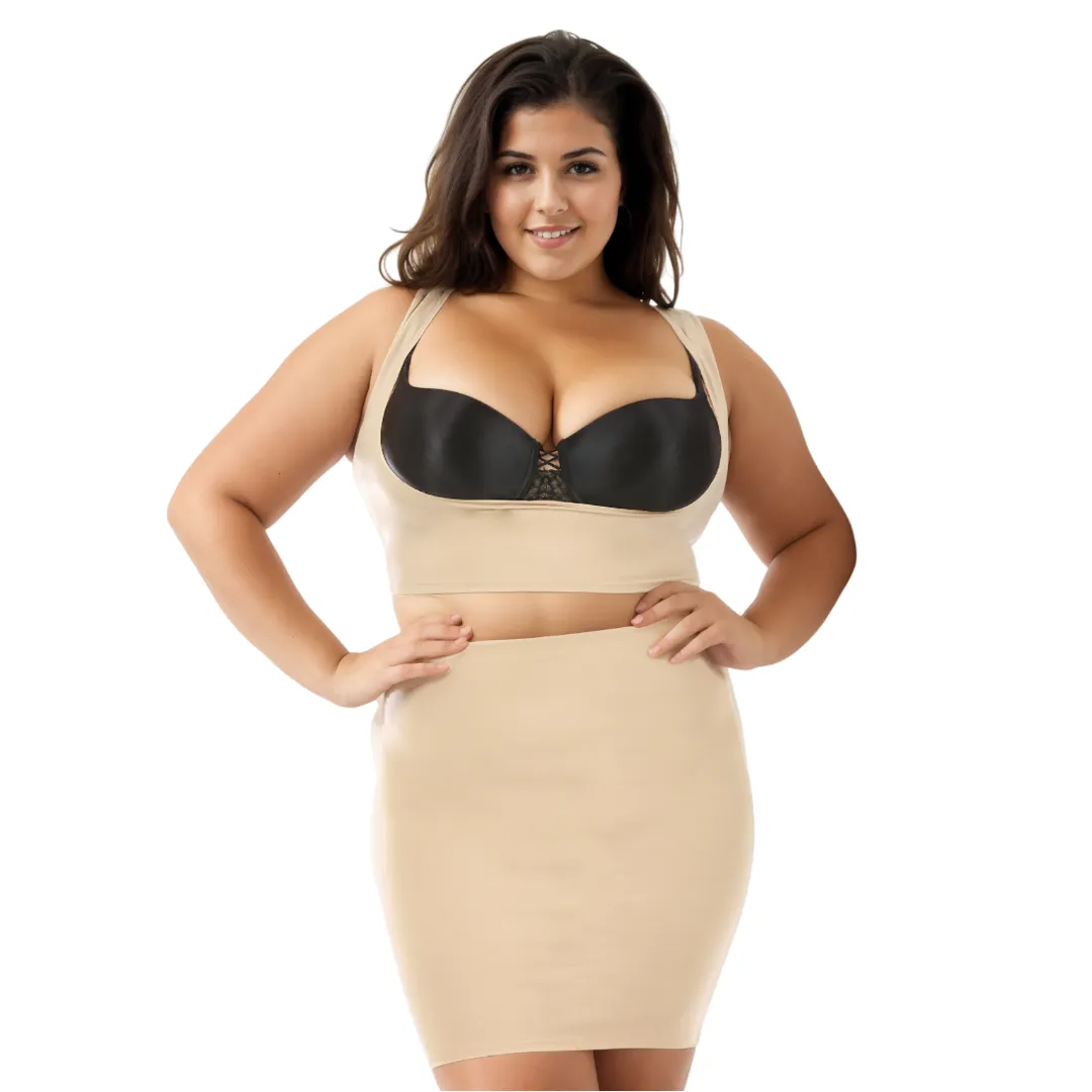 InstantFigure Plus Size Shapewear Slip Skirt WS40141C