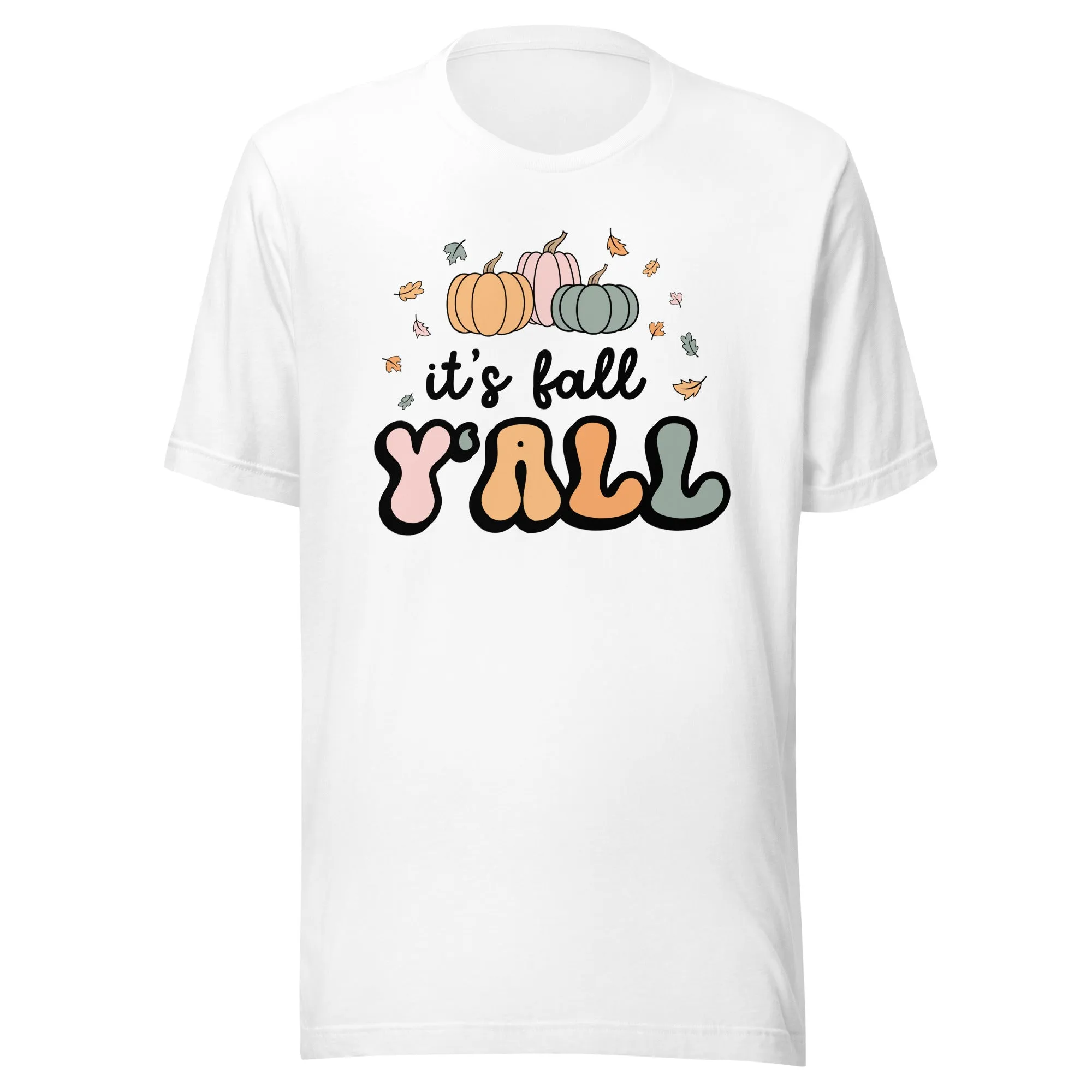 'It's Fall Y'all' Teacher T-Shirt | Comes in pink, green, white and tan