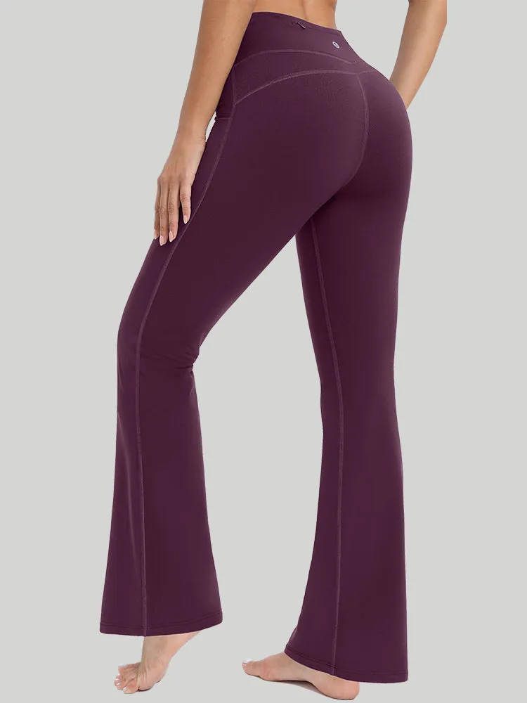 IUGA Fleece Lined Bootcut Yoga Pants with Pockets