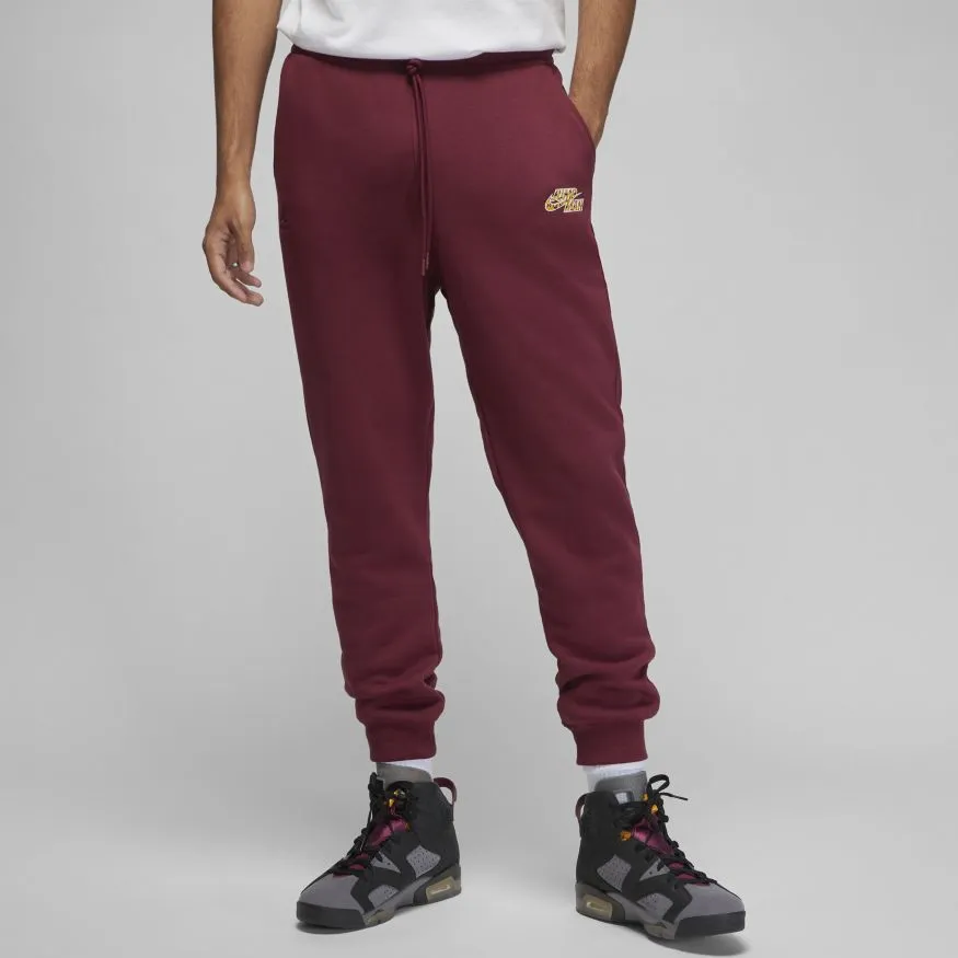 Jordan Flight MVP Fleece Pants Cherrywood Red