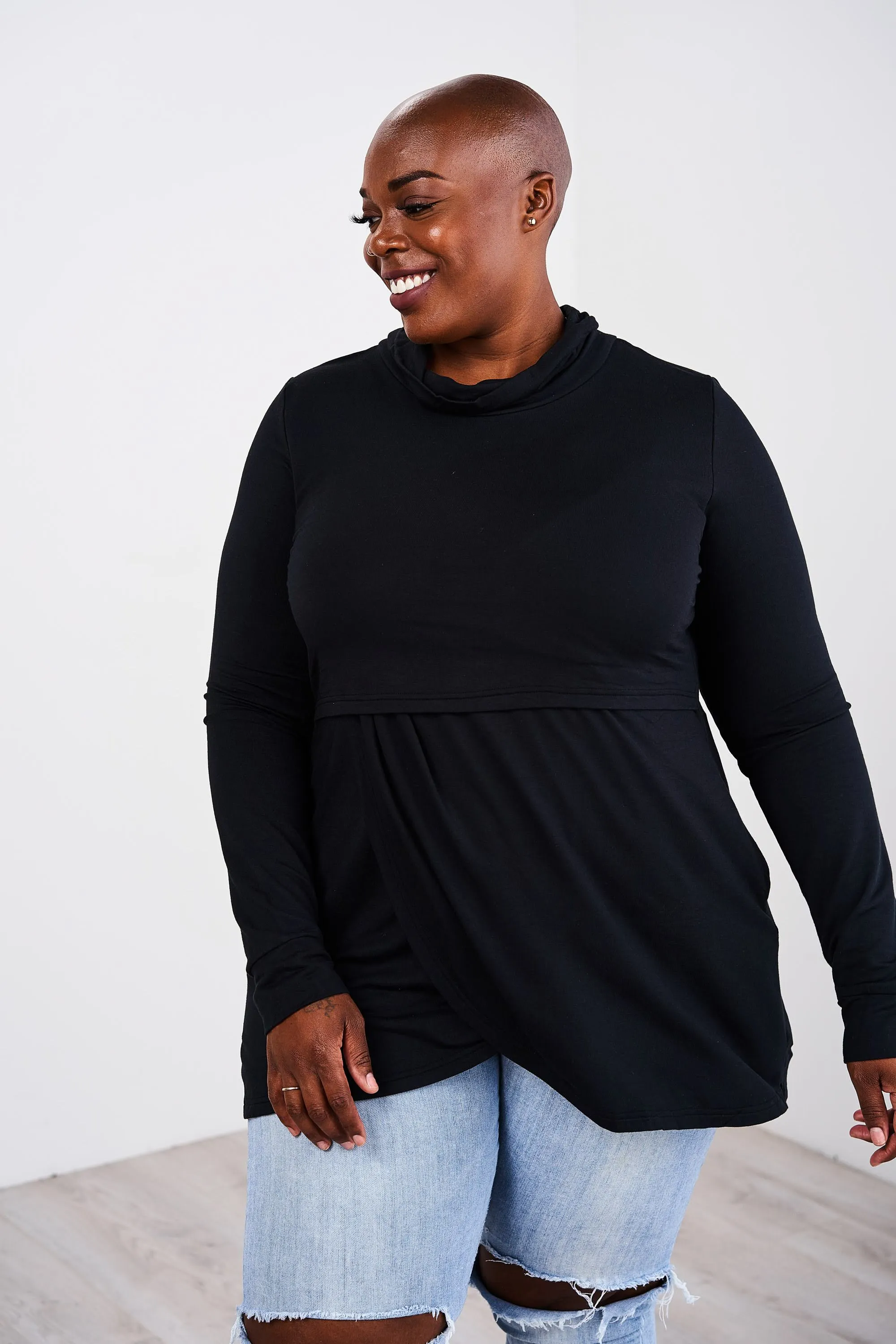 Latched Mama Petal Front Nursing Pullover - Last Chance