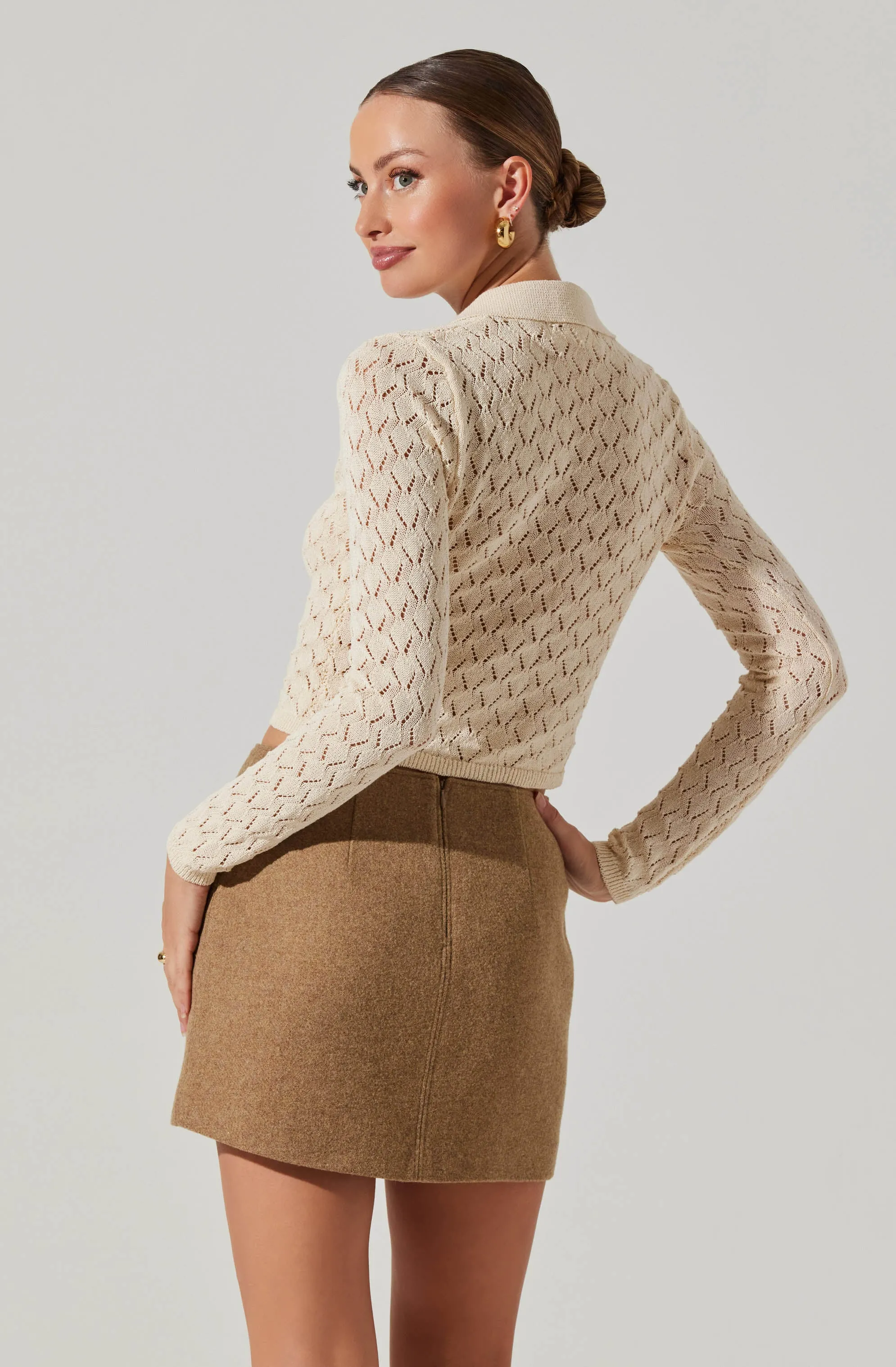 Liorre Textured Button Up Sweater