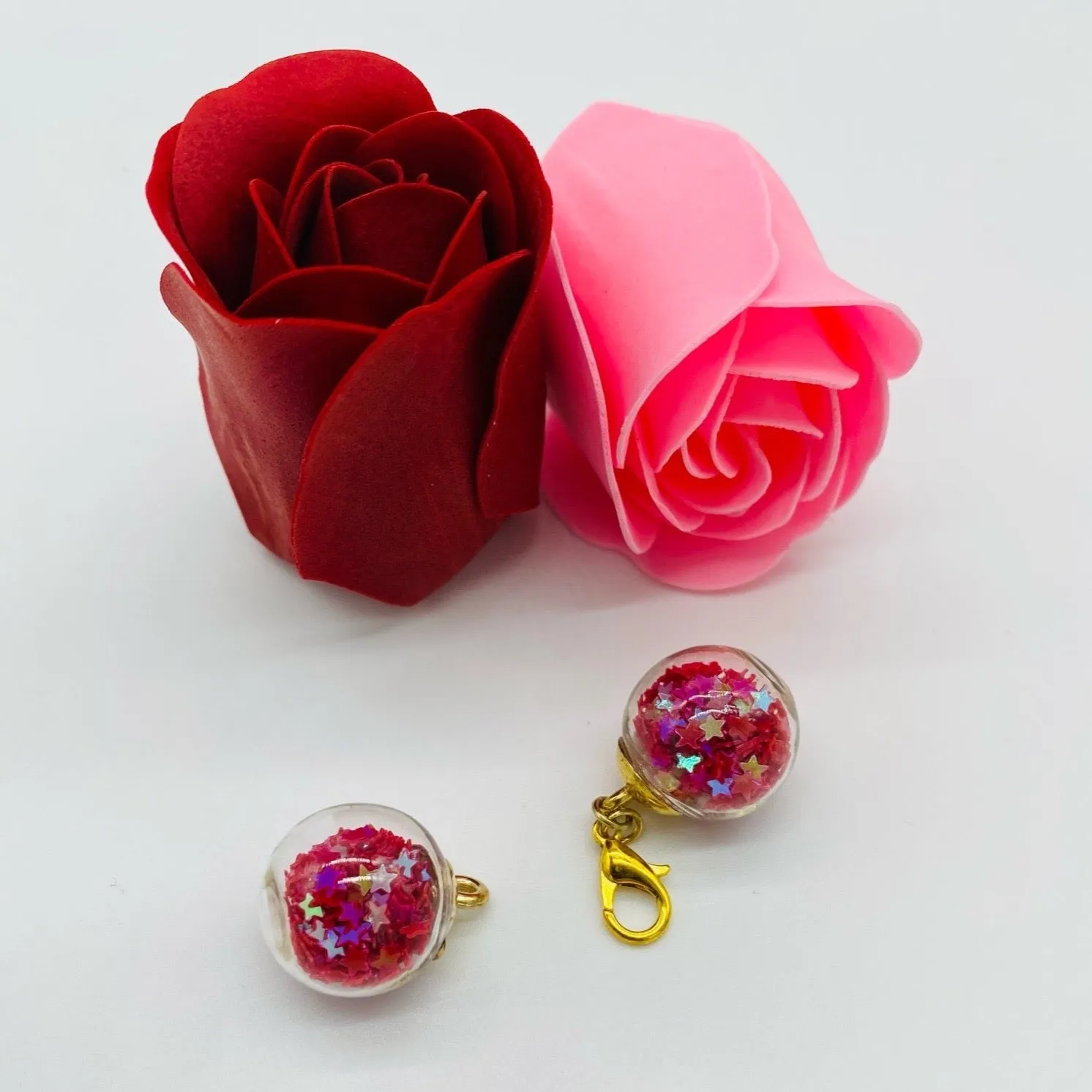 Love Potion Crystal Ball Pendant Charms