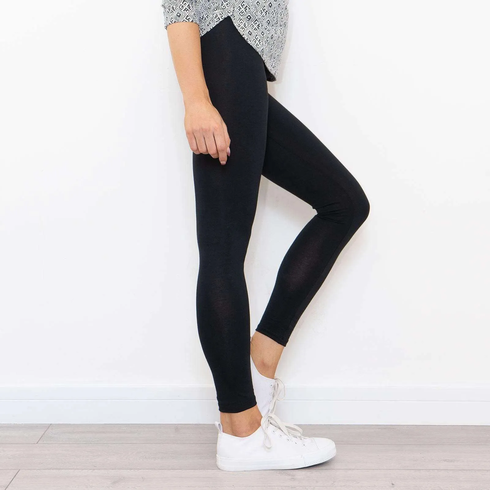 M&Co Essential High Waist Tummy Control Gym Black Leggings