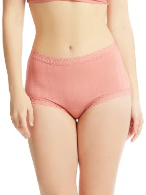 MellowLuxe™ High Rise Boyshort Antique Rose Pink