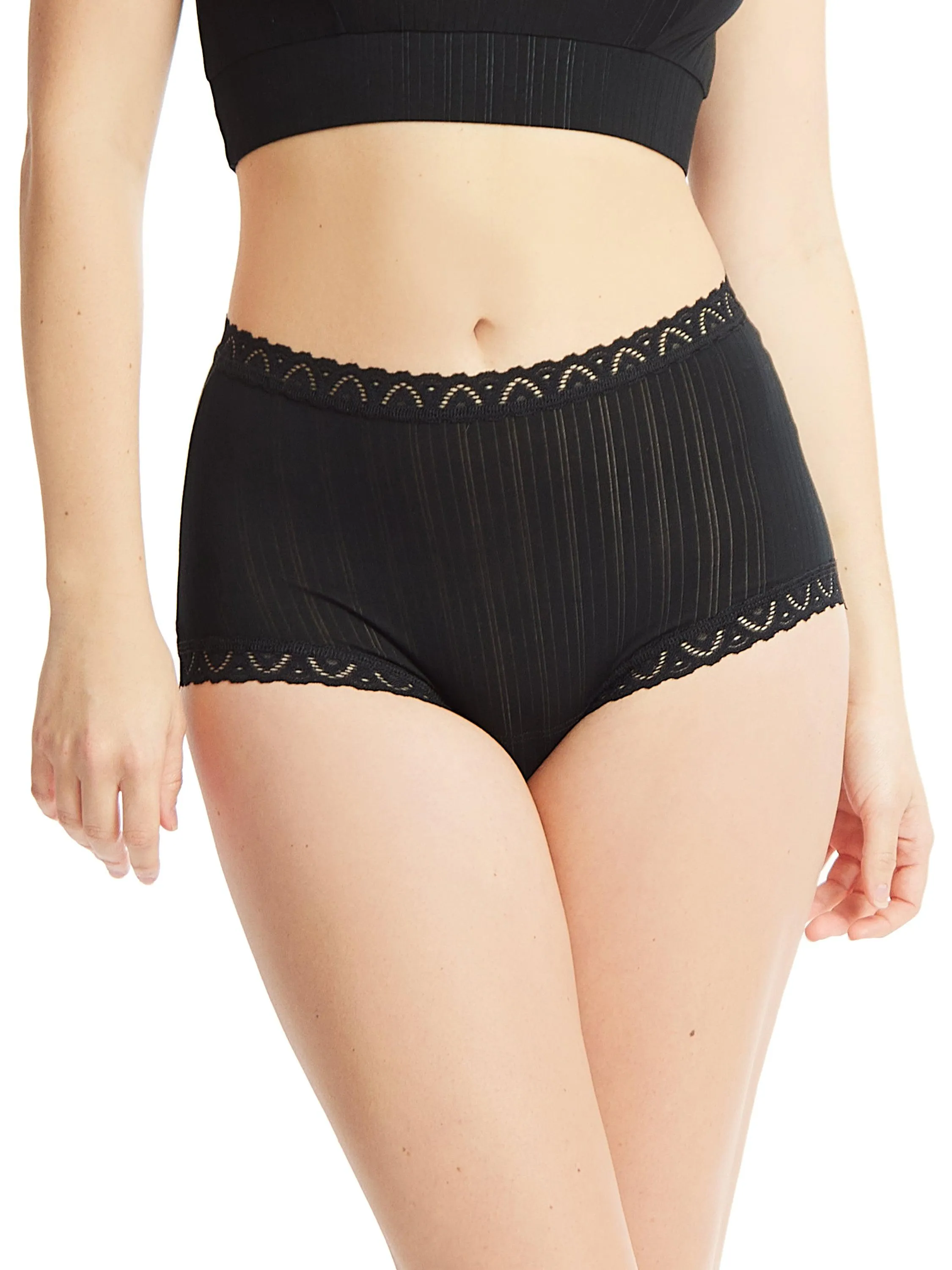 MellowLuxe™ High Rise Boyshort Black