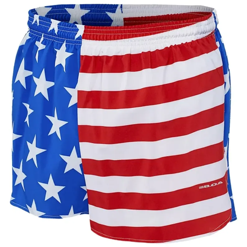 Men's BOA American Flag 3" Half Split Shorts