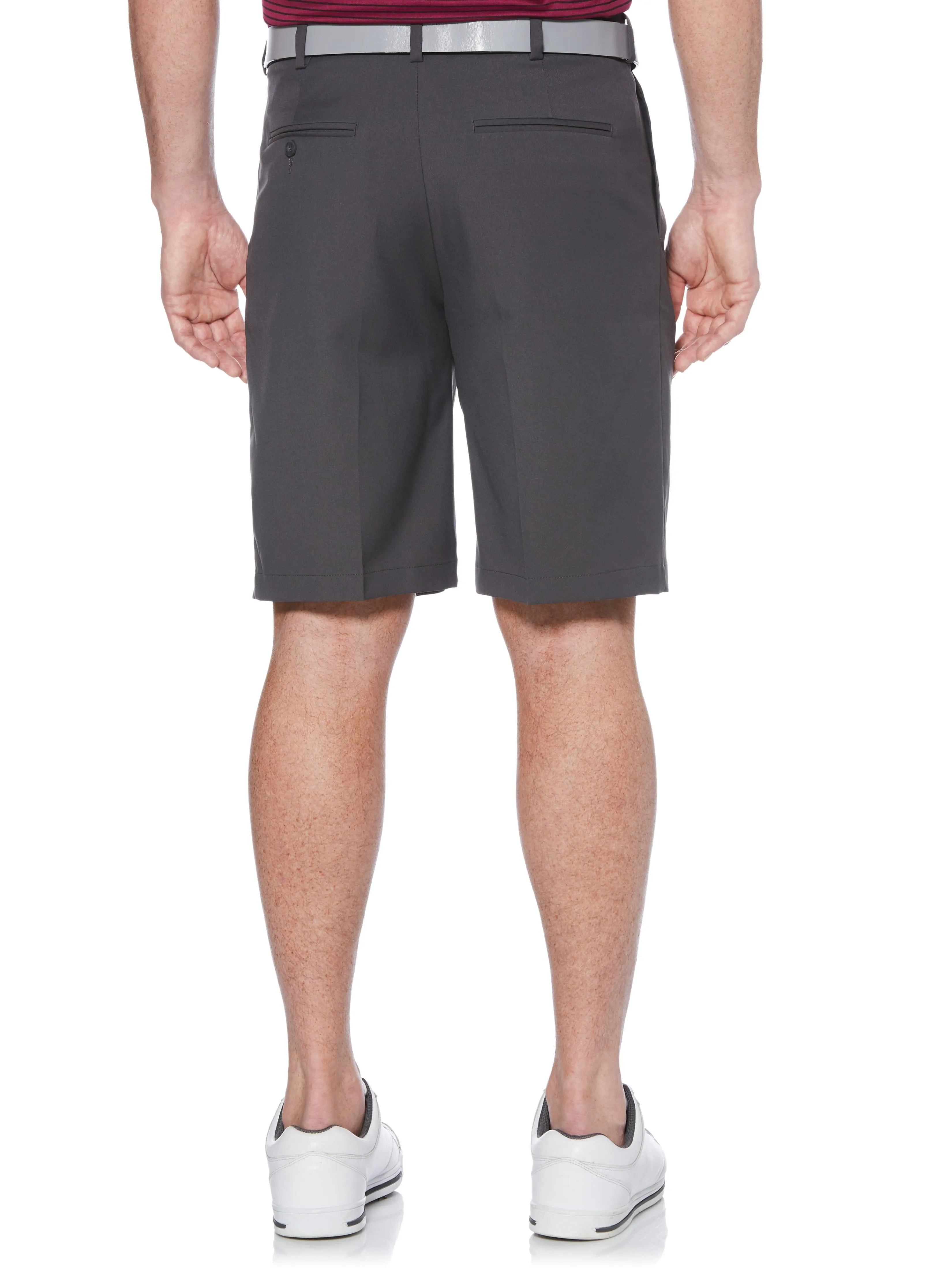 Men's Double Pleated Golf Short with Active Waistband