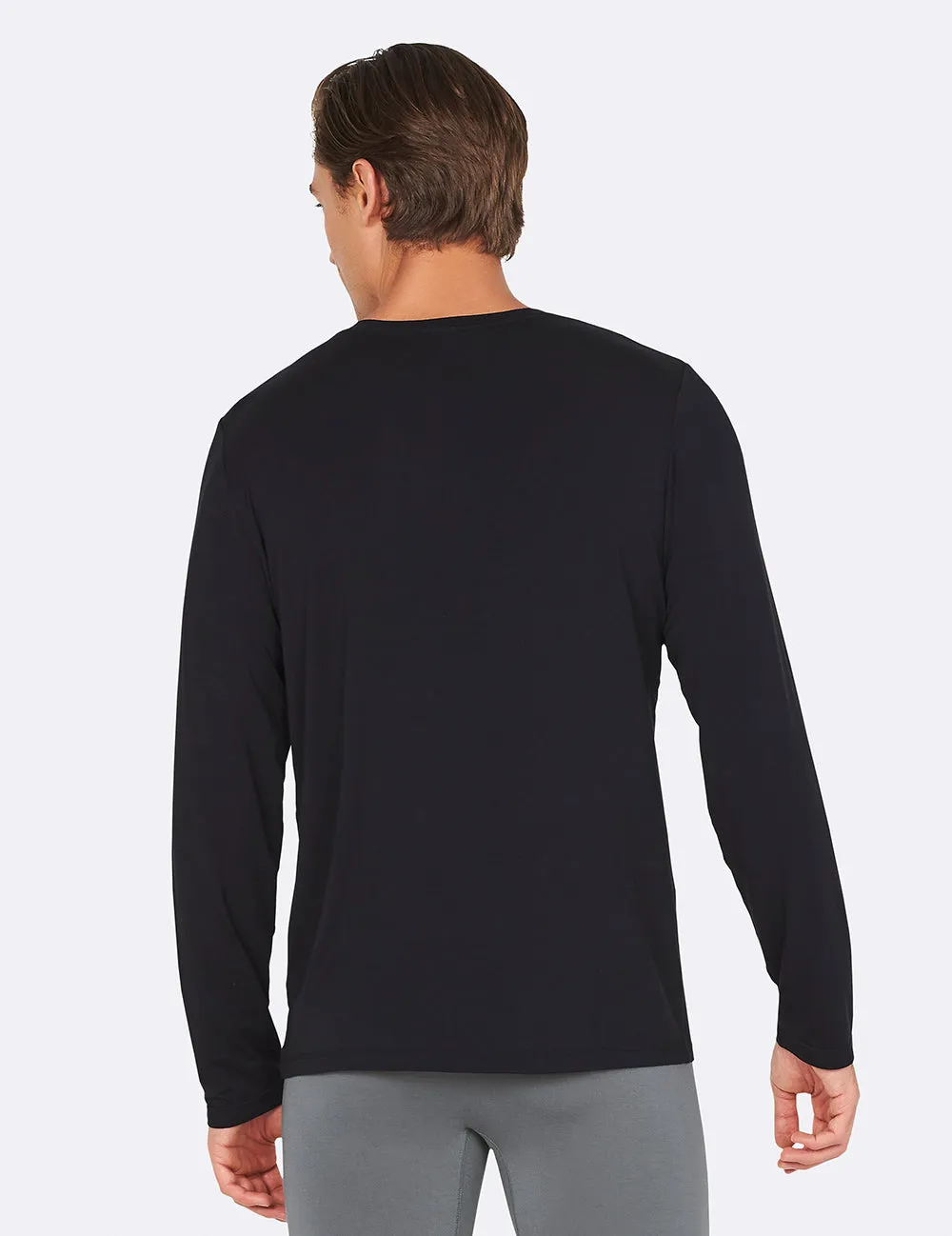 Men's Long Sleeve Boody Bamboo Crew Neck T-Shirt