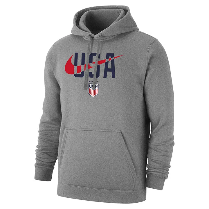 Men's Nike USWNT USA Swoosh Grey Hoodie