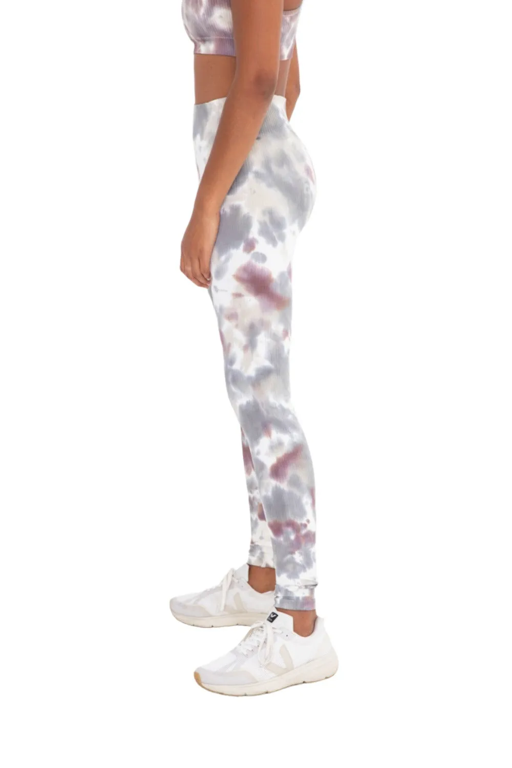 Mono B Seamless Ribbed Tie-Dye Leggings APH3176