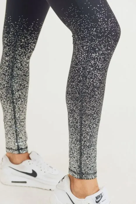 Mono B Silver Raindrop Highwaist Legging APH2792