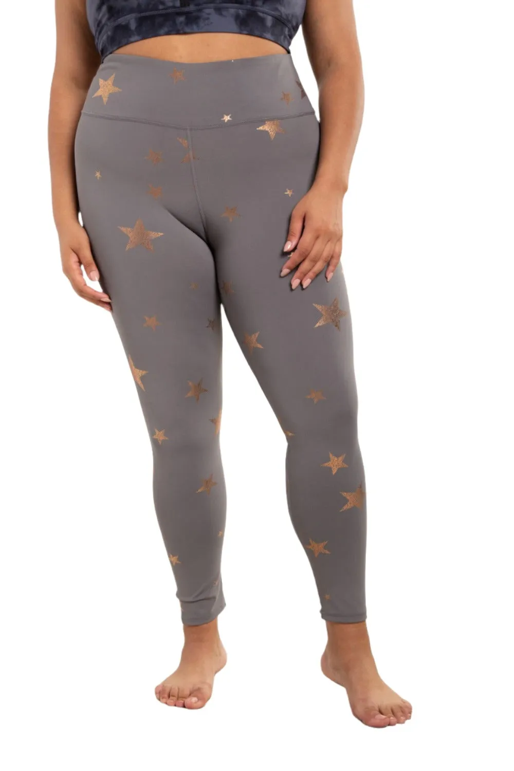 Mono B Starry Night Foil High-Waisted Leggings  APH-A08135 and Plus