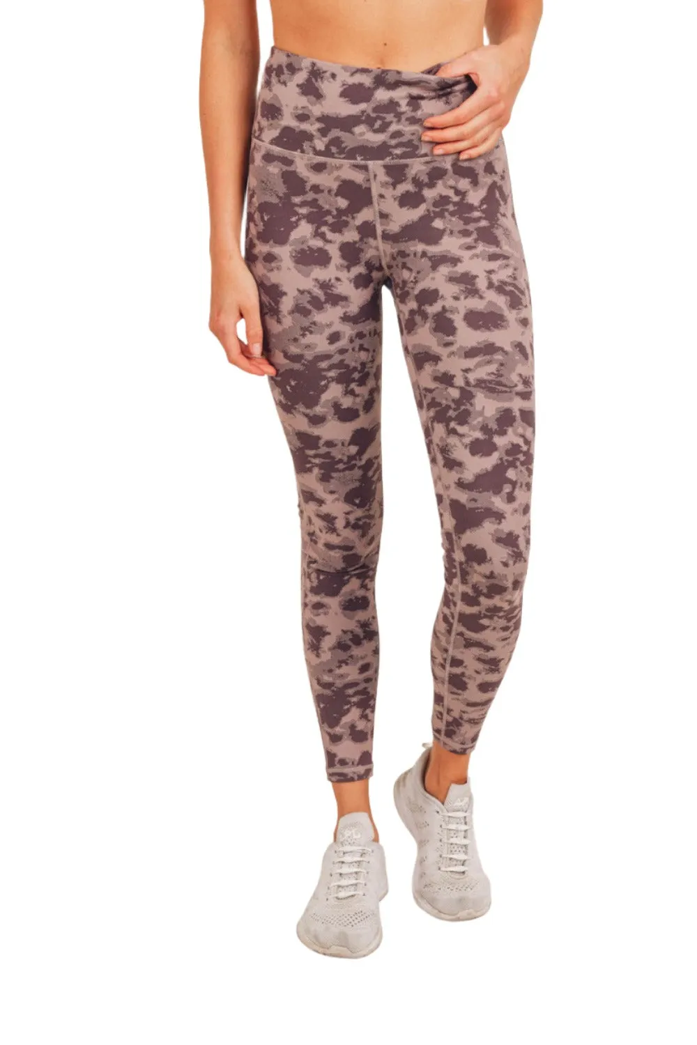 Mono B Textured Spotted  High waist Leggings APH-A075 and Plus