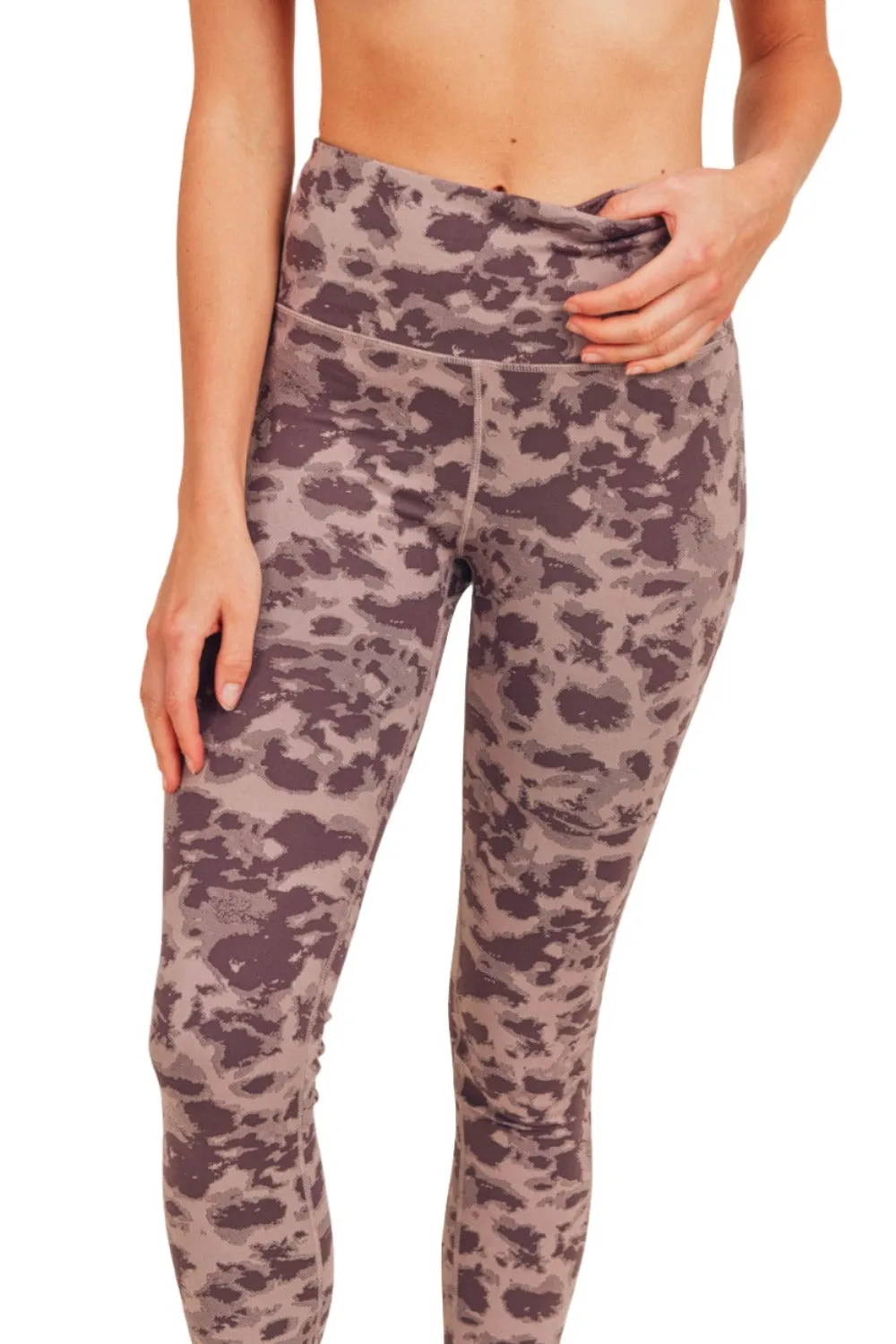 Mono B Textured Spotted  High waist Leggings APH-A075 and Plus