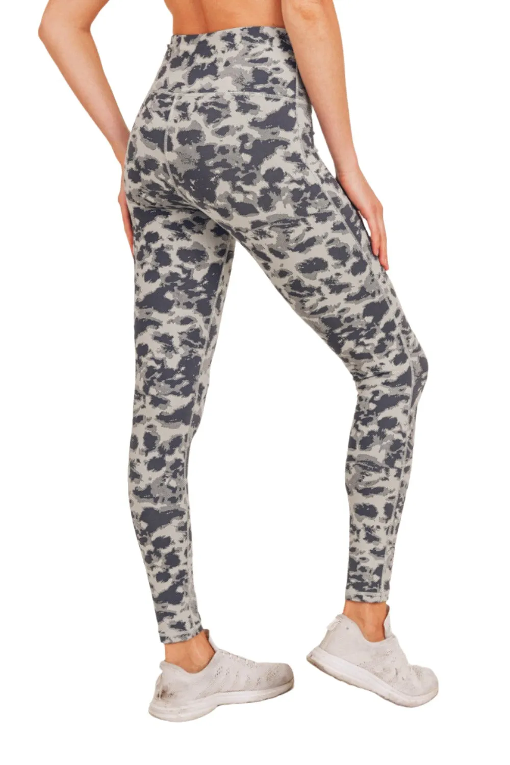 Mono B Textured Spotted  High waist Leggings APH-A075 and Plus