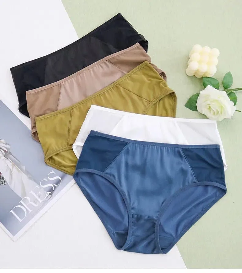 Natural Silk Mid-rise Underwear