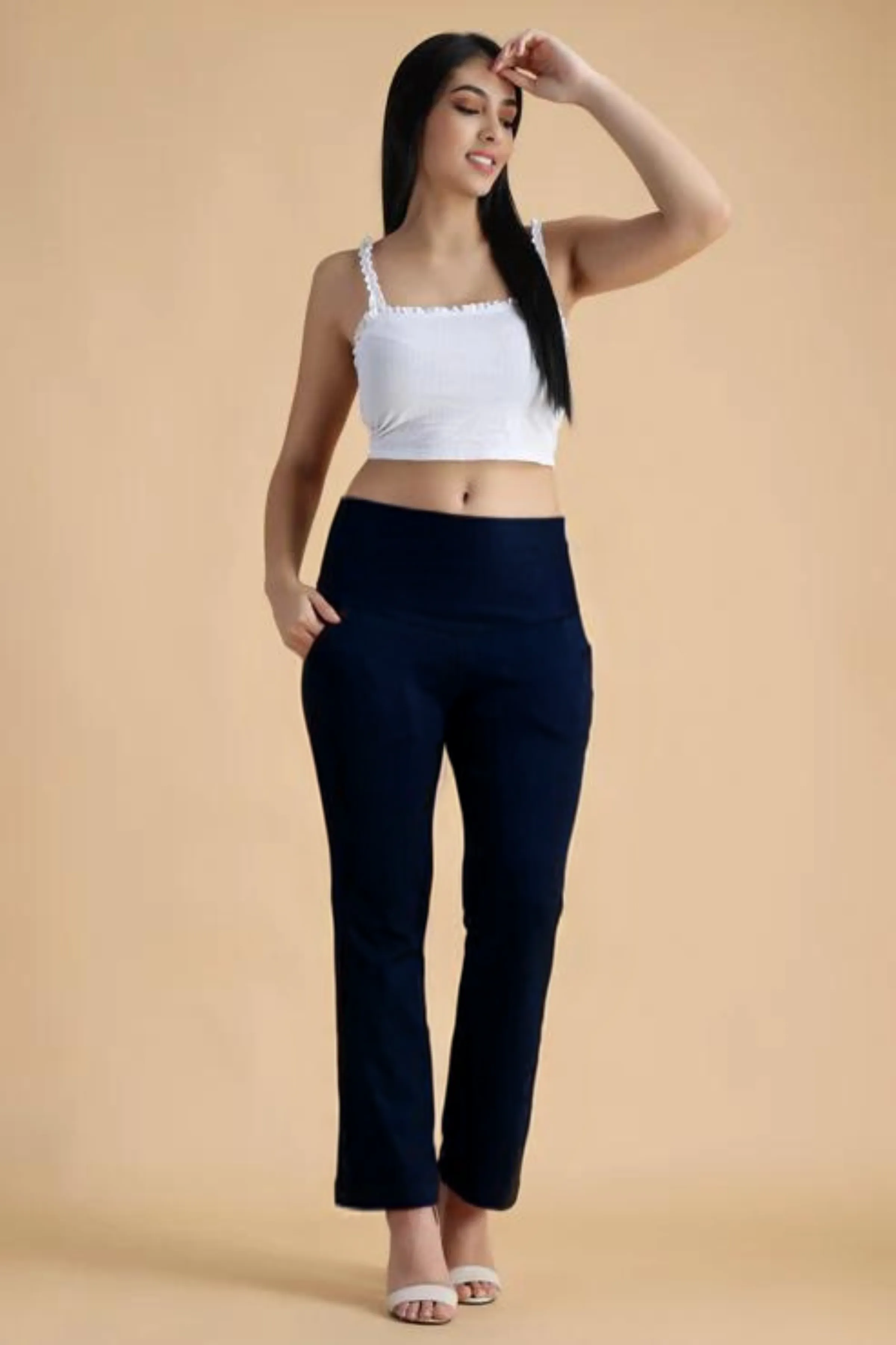 Navy Tummy Tucker Pants