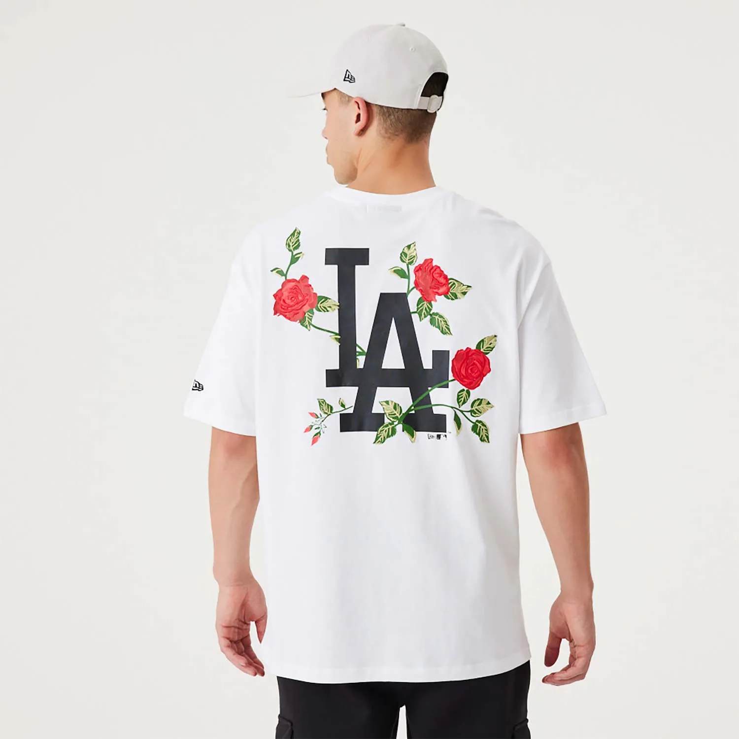 NEW ERA LA DODGERS MLB FLORAL GRAPHIC OVER-SIZED TEE