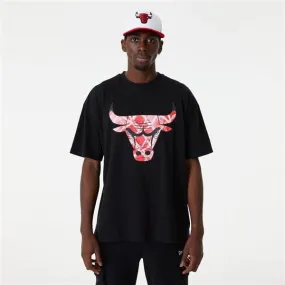 NEW ERA NBA CHICAGO BULLS INFILL LOGO OVER-SIZED TEE