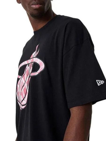 NEW ERA NBA MIAMI HEAT INFILL LOGO OVER-SIZED TEE