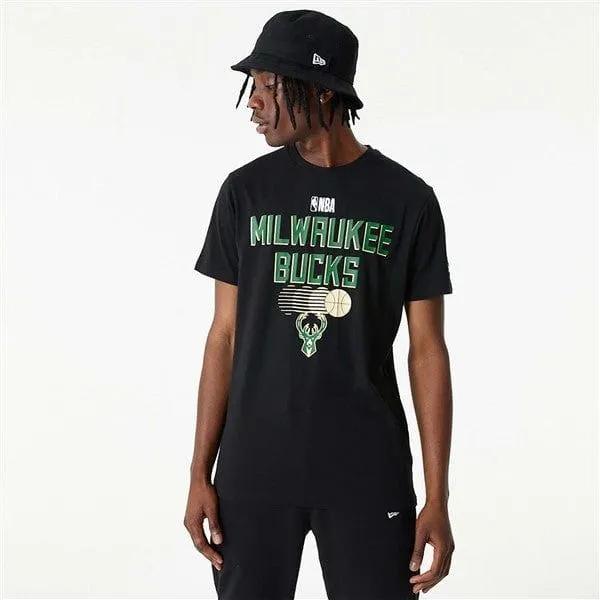 NEW ERA NBA MILWAUKEE BUCKS TEAM GRAPHIC TEE