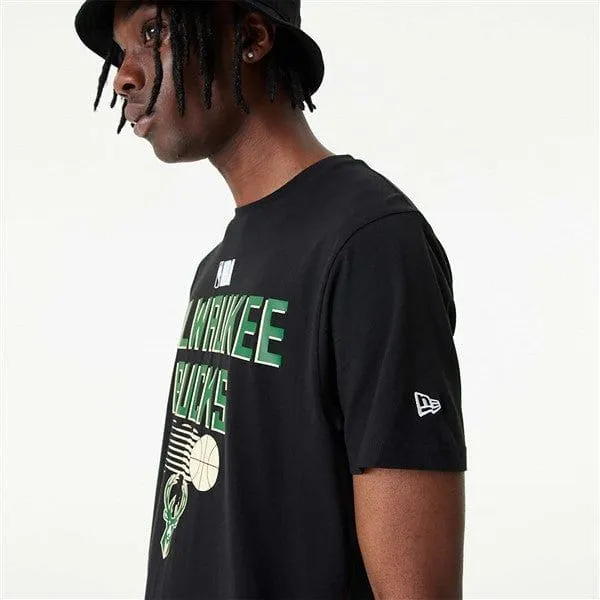 NEW ERA NBA MILWAUKEE BUCKS TEAM GRAPHIC TEE