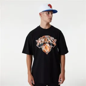 NEW ERA NBA NEW YORK KNICKS INFILL LOGO OVER-SIZED TEE