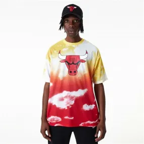 NEW ERA NBA SKY CHICAGO BULLS AOP TEE