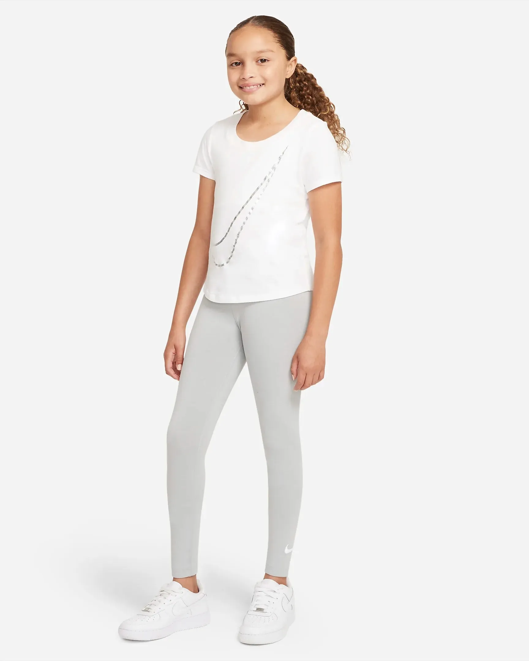 NIKE SPORTSWEAR FAVOURITES SWOOSH LEGGINGS_ GRADESCHOOL GIRLS