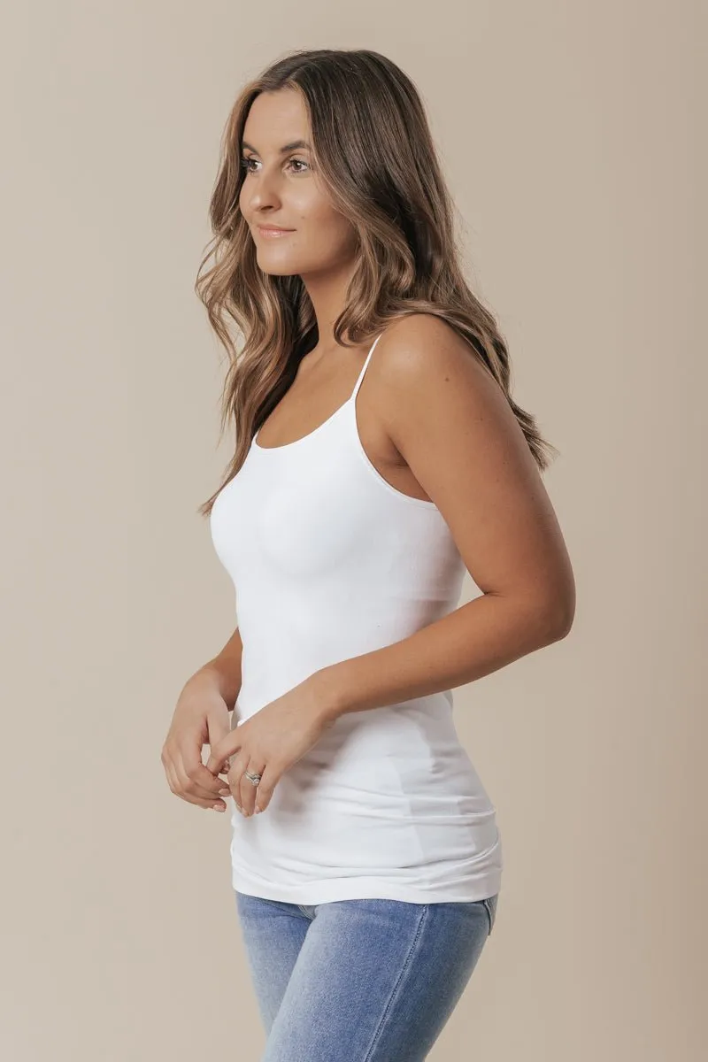 Nikibiki Long Basic Cami White