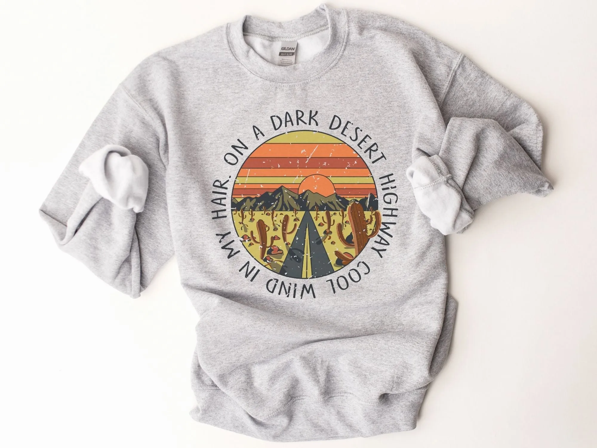 On A Dark Desert Unisex Fit Sweatshirt