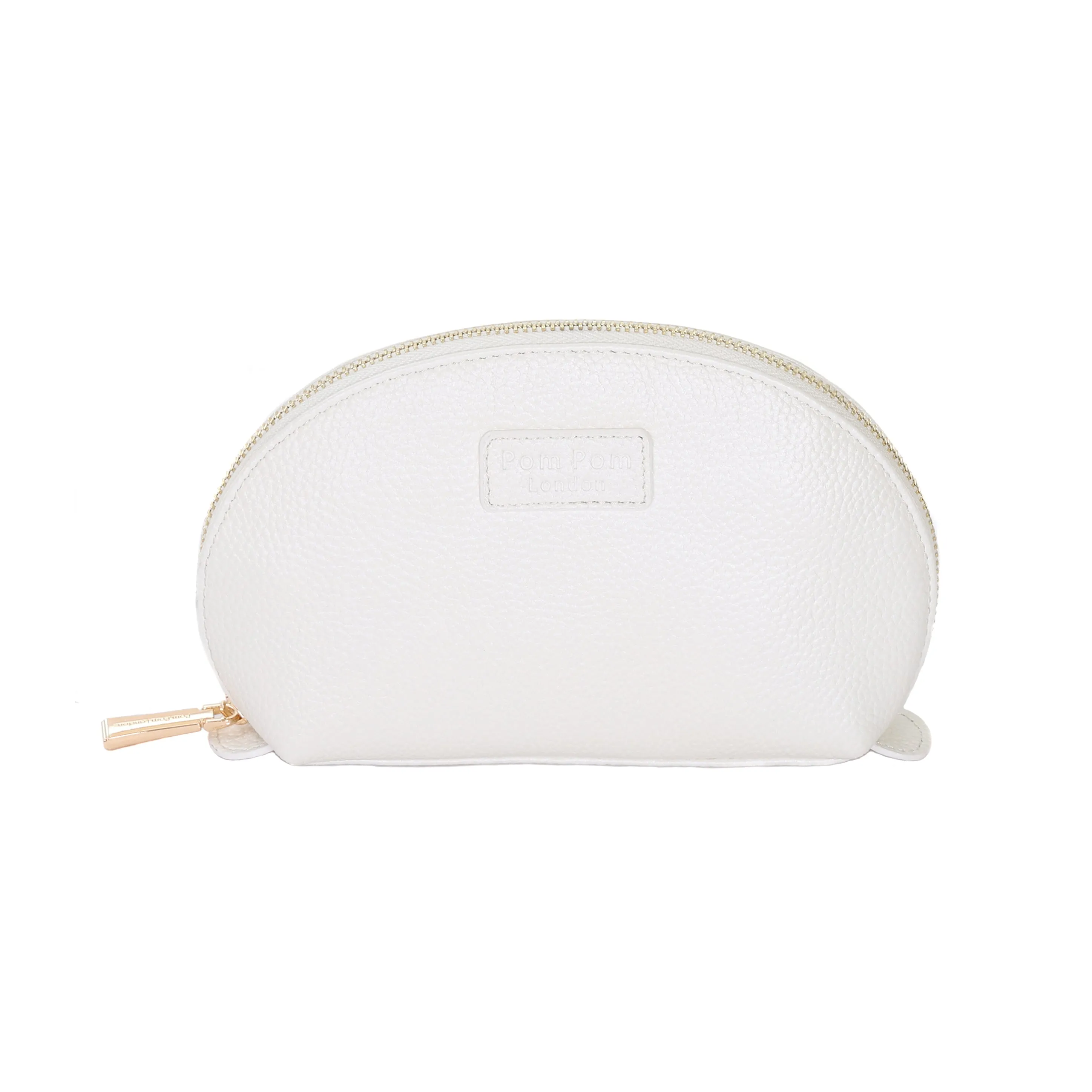 Pom Pom London Make Up Bag Metallic Pearl