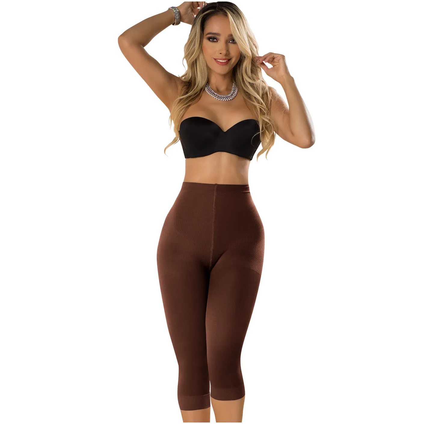 Postsurgical Compression Garment Butt Lifting High Waist Shaping Shorts & Capri Shapewear Push Up Pants Fajas Laty Rose 21993