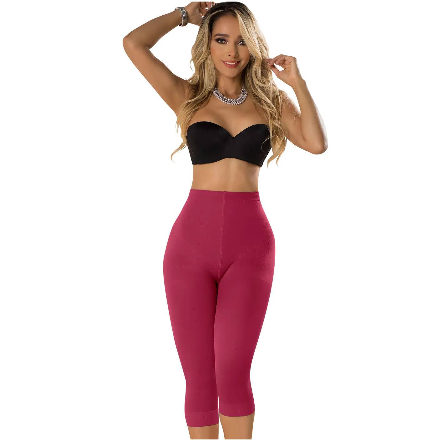 Postsurgical Compression Garment Butt Lifting High Waist Shaping Shorts & Capri Shapewear Push Up Pants Fajas Laty Rose 21993