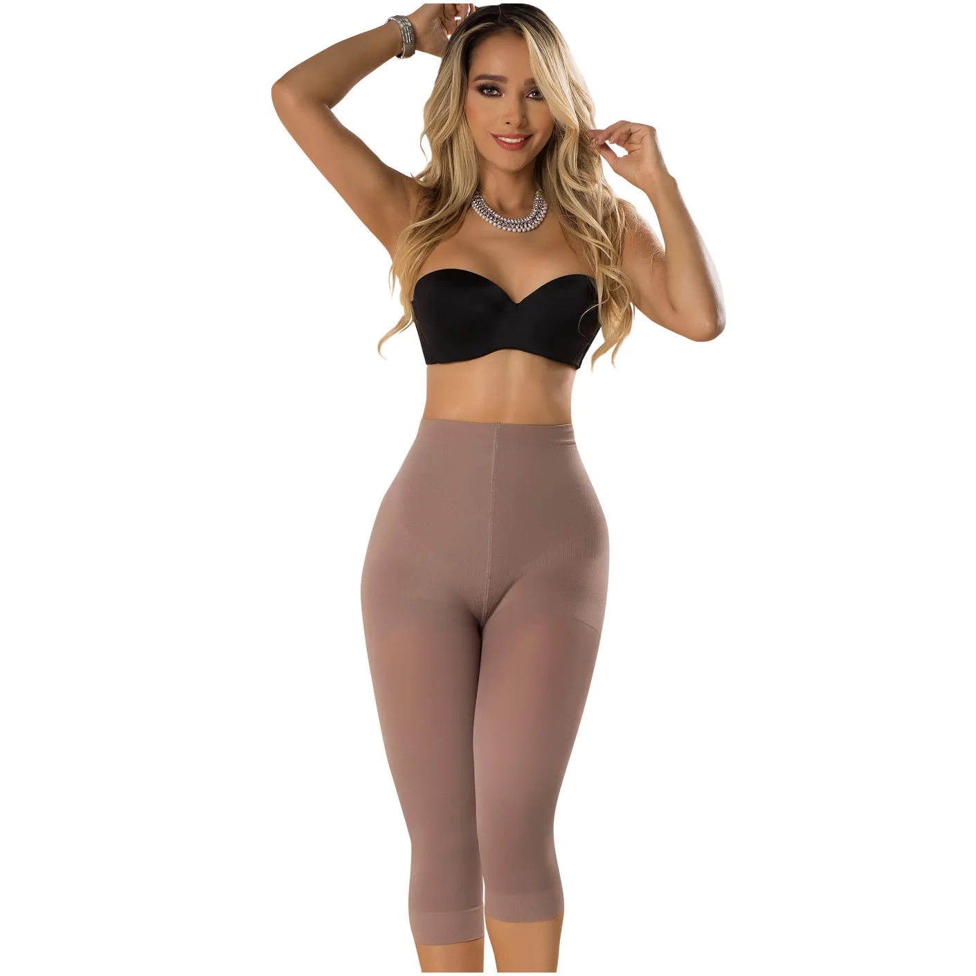 Postsurgical Compression Garment Butt Lifting High Waist Shaping Shorts & Capri Shapewear Push Up Pants Fajas Laty Rose 21993