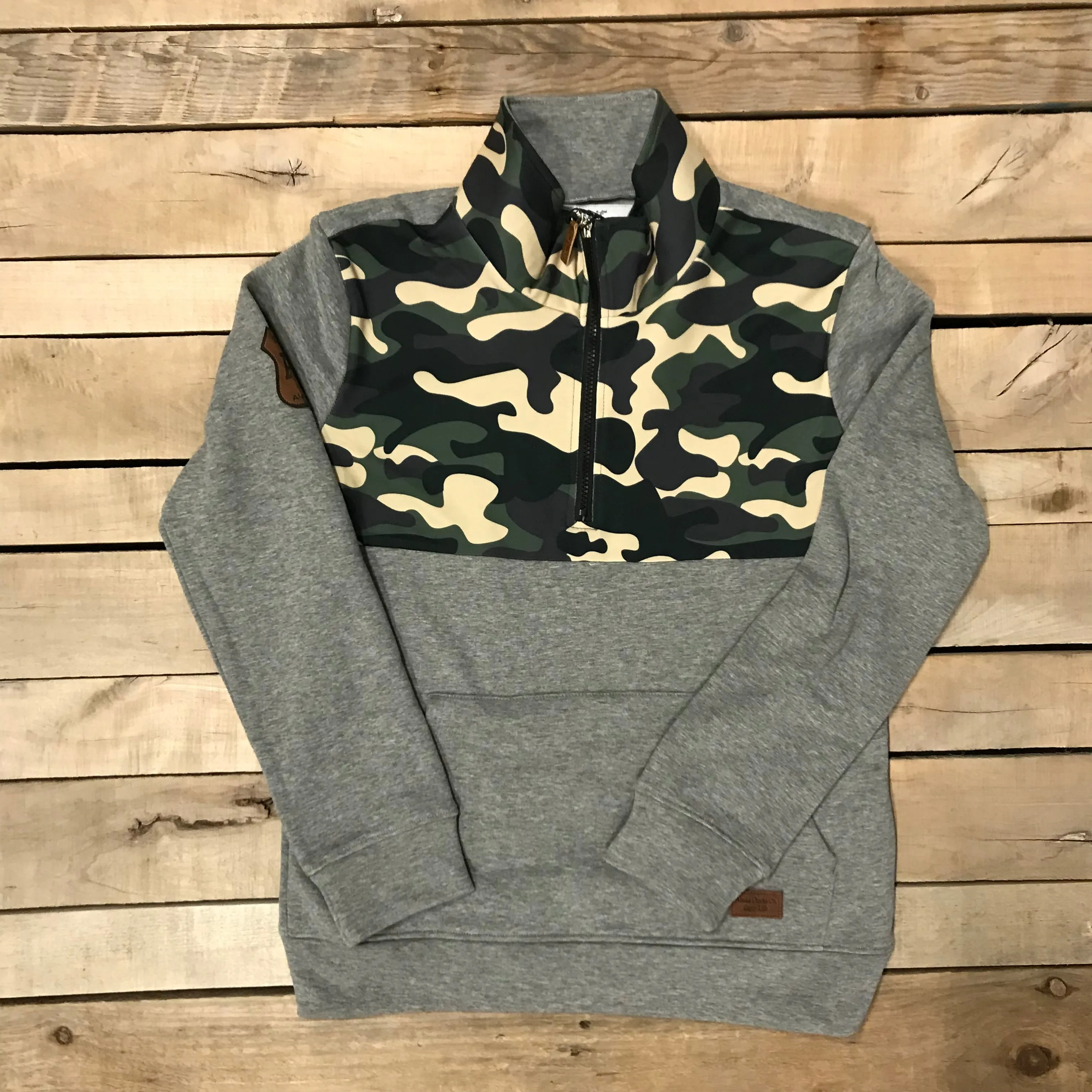 Printed Quarter Zip Pullover