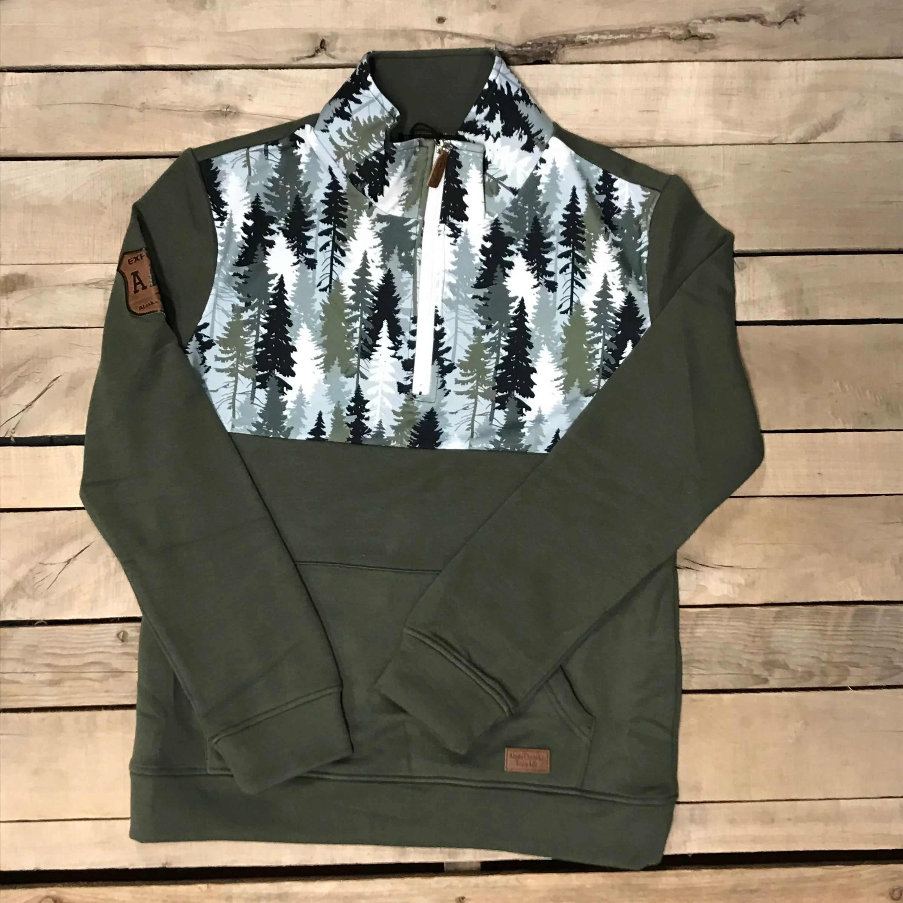 Printed Quarter Zip Pullover