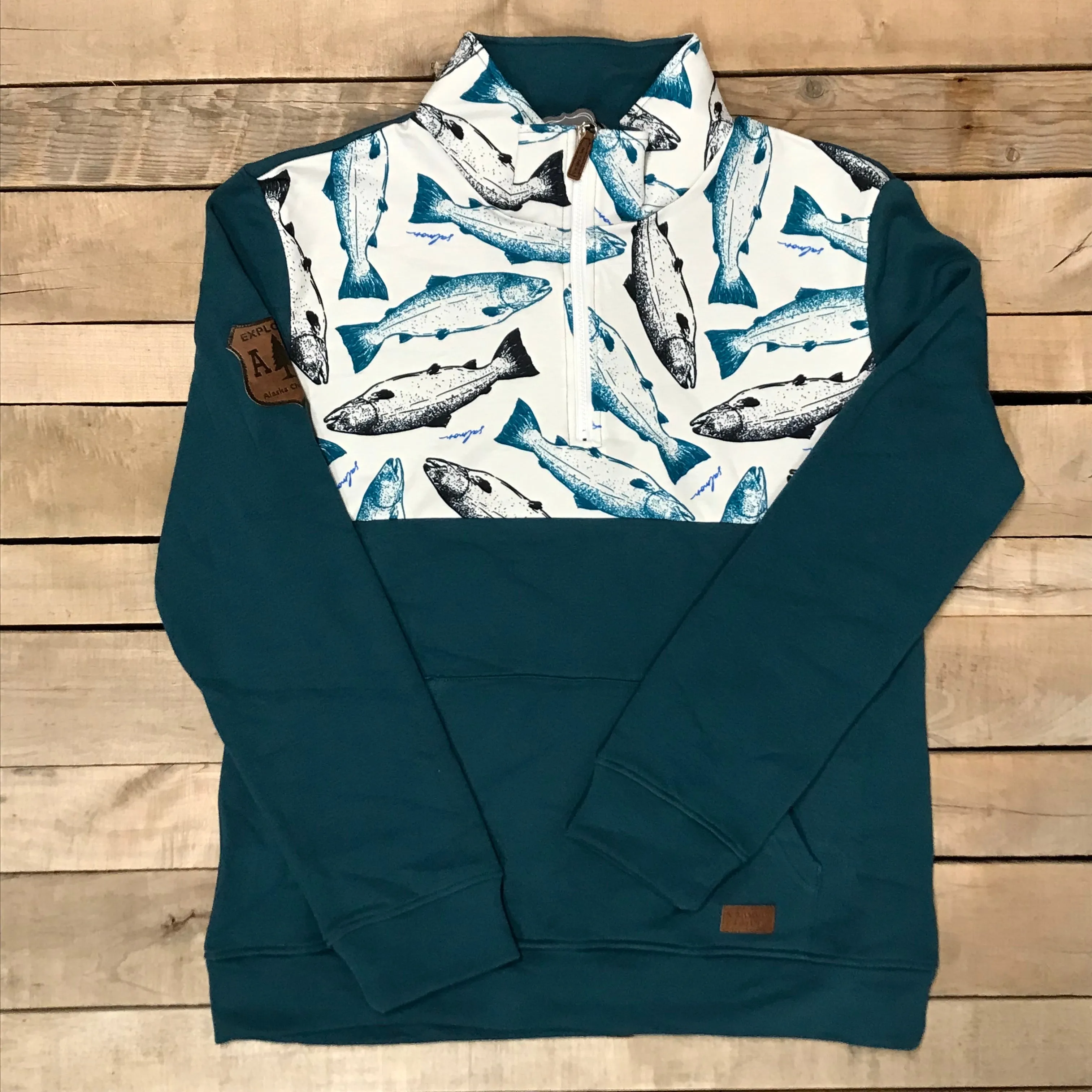 Printed Quarter Zip Pullover