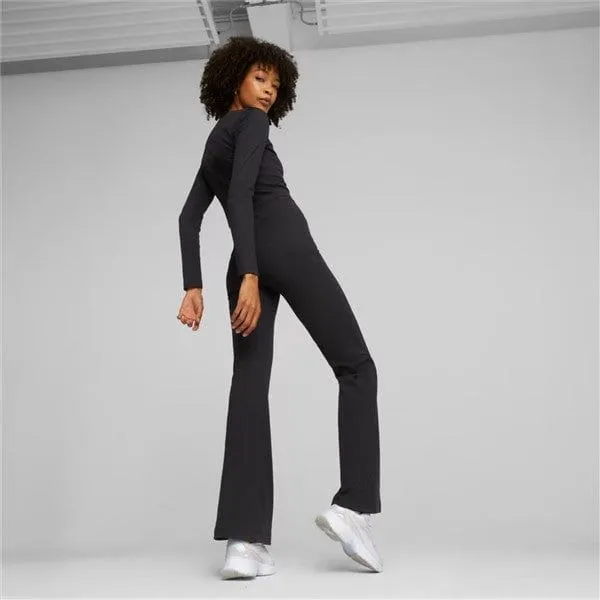 PUMA CLASSICS  RIBBED FLARED PANTS