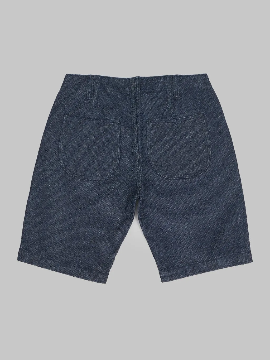 Pure Blue Japan 1171-ID Sashiko Short Pants Double Indigo