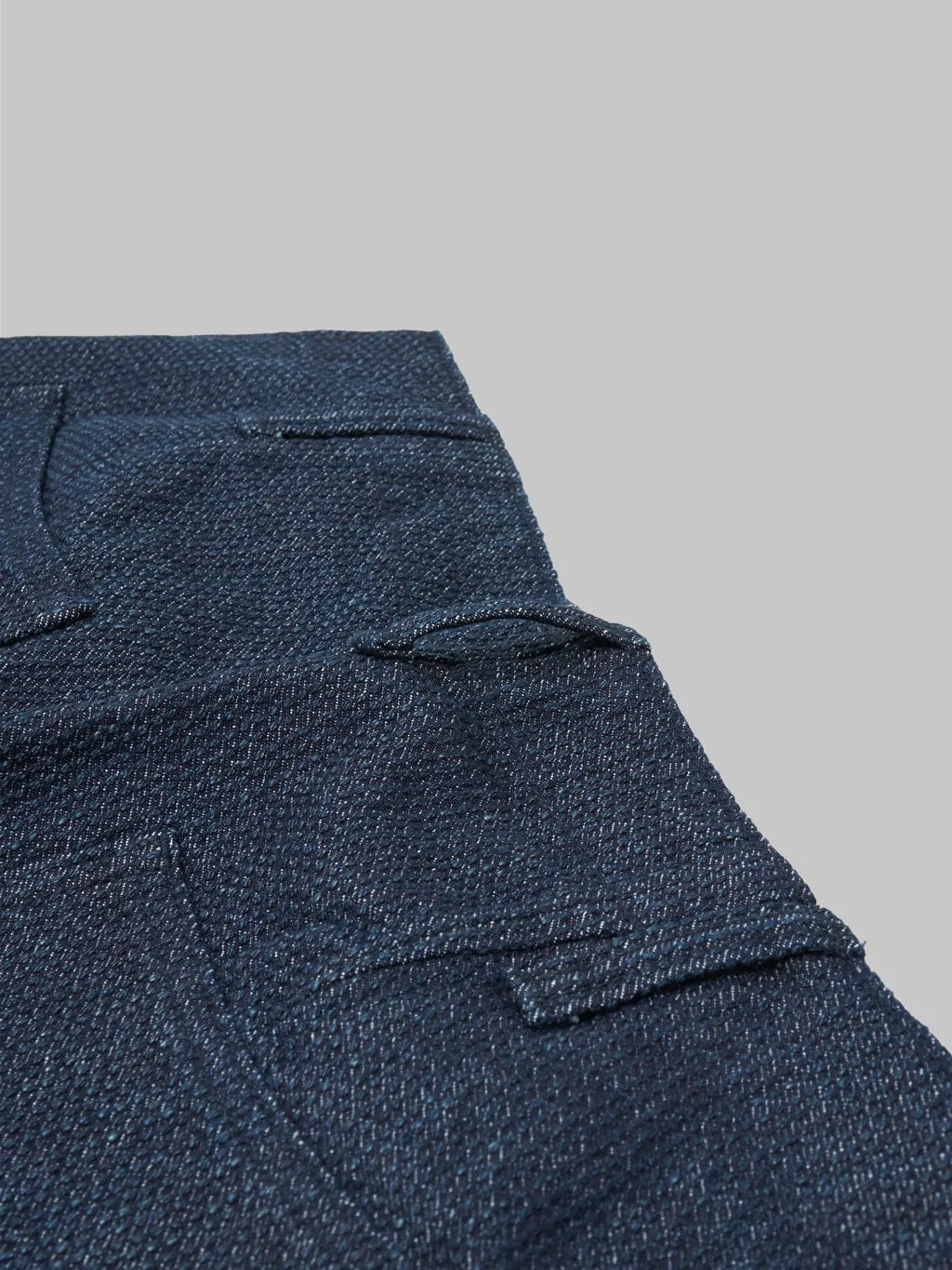 Pure Blue Japan 1171-ID Sashiko Short Pants Double Indigo