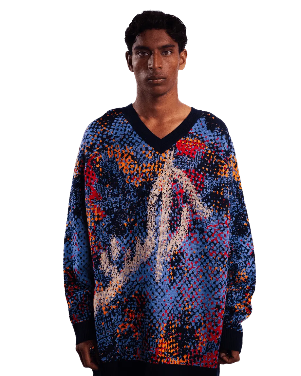 "SAFAR-E-DARD" JACQUARD SWEATER