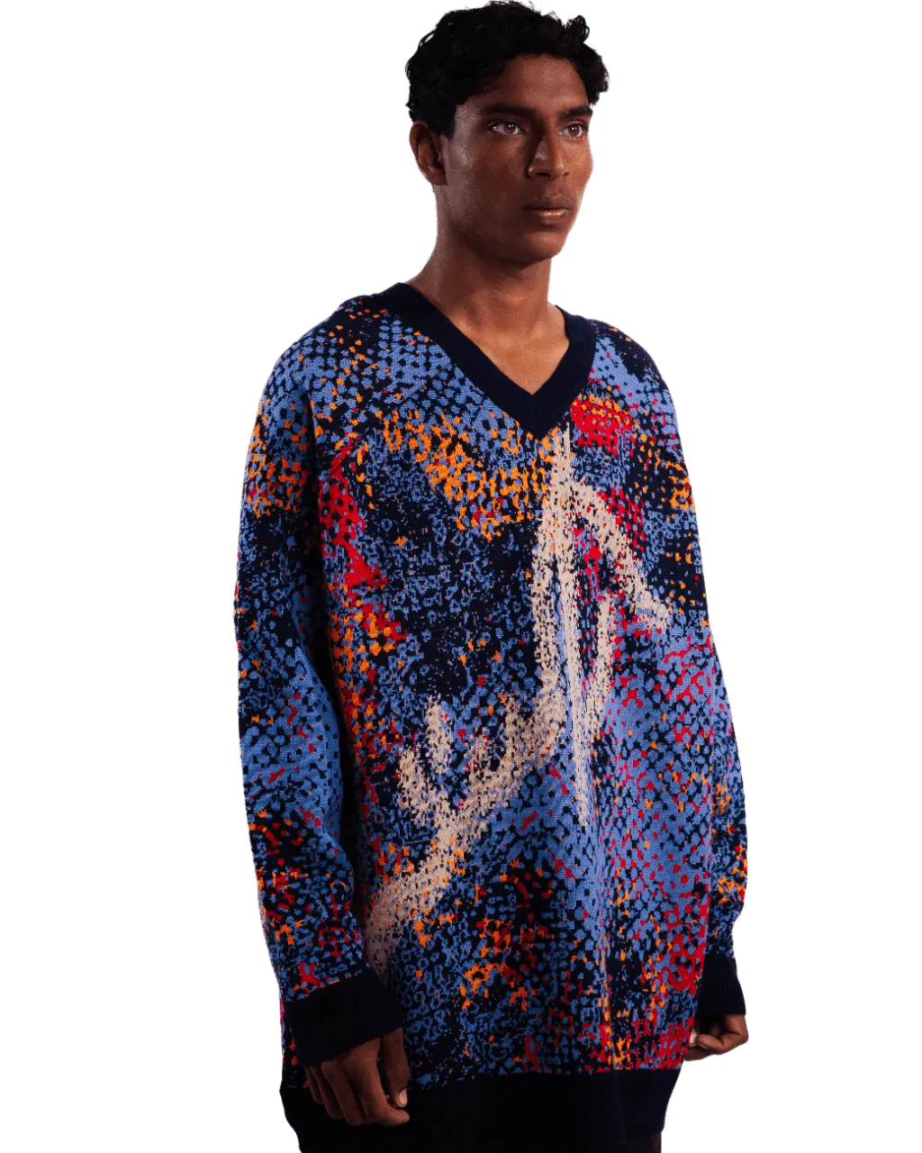 "SAFAR-E-DARD" JACQUARD SWEATER