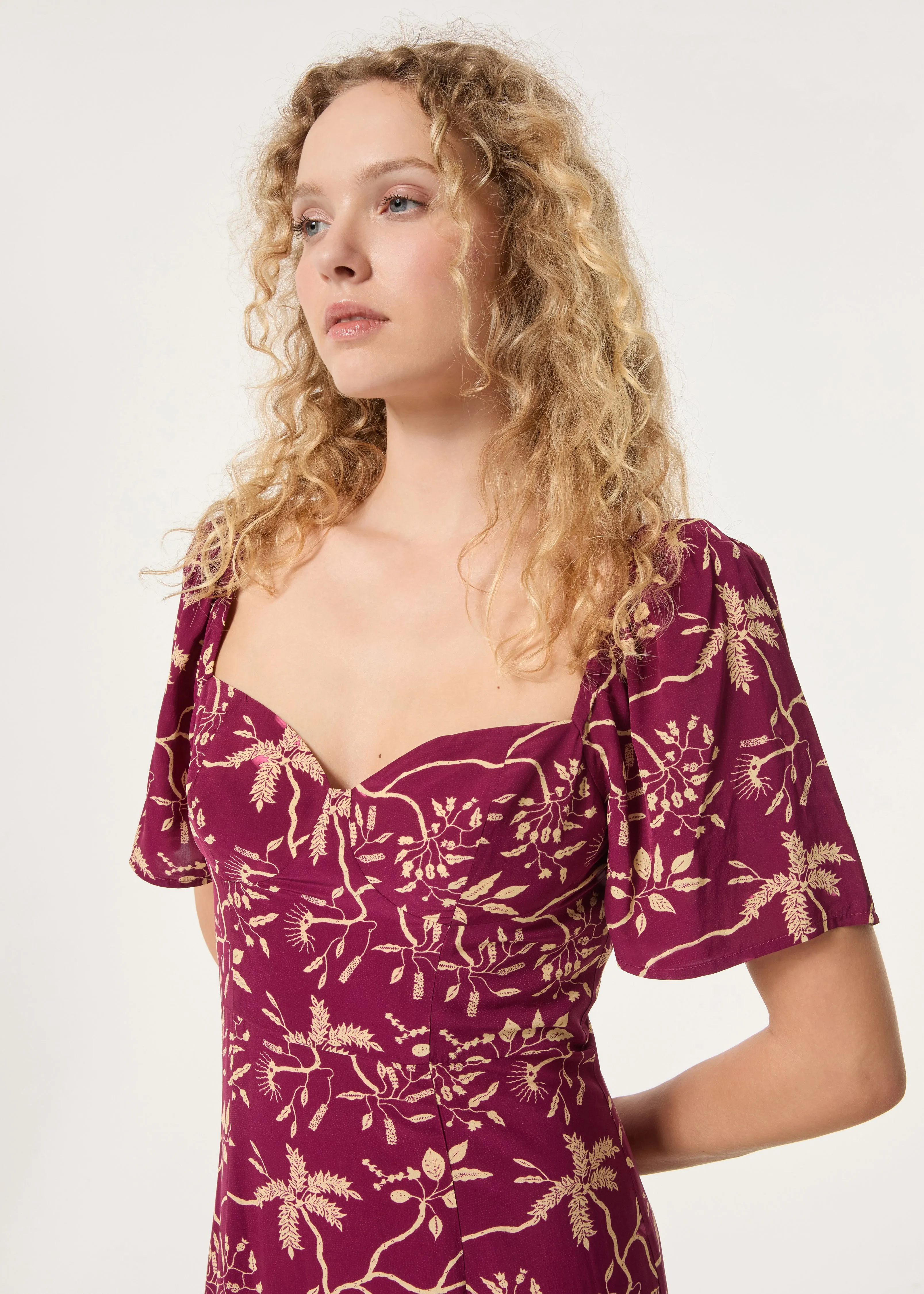 Ramona Dress | Purple Enchanted Vine